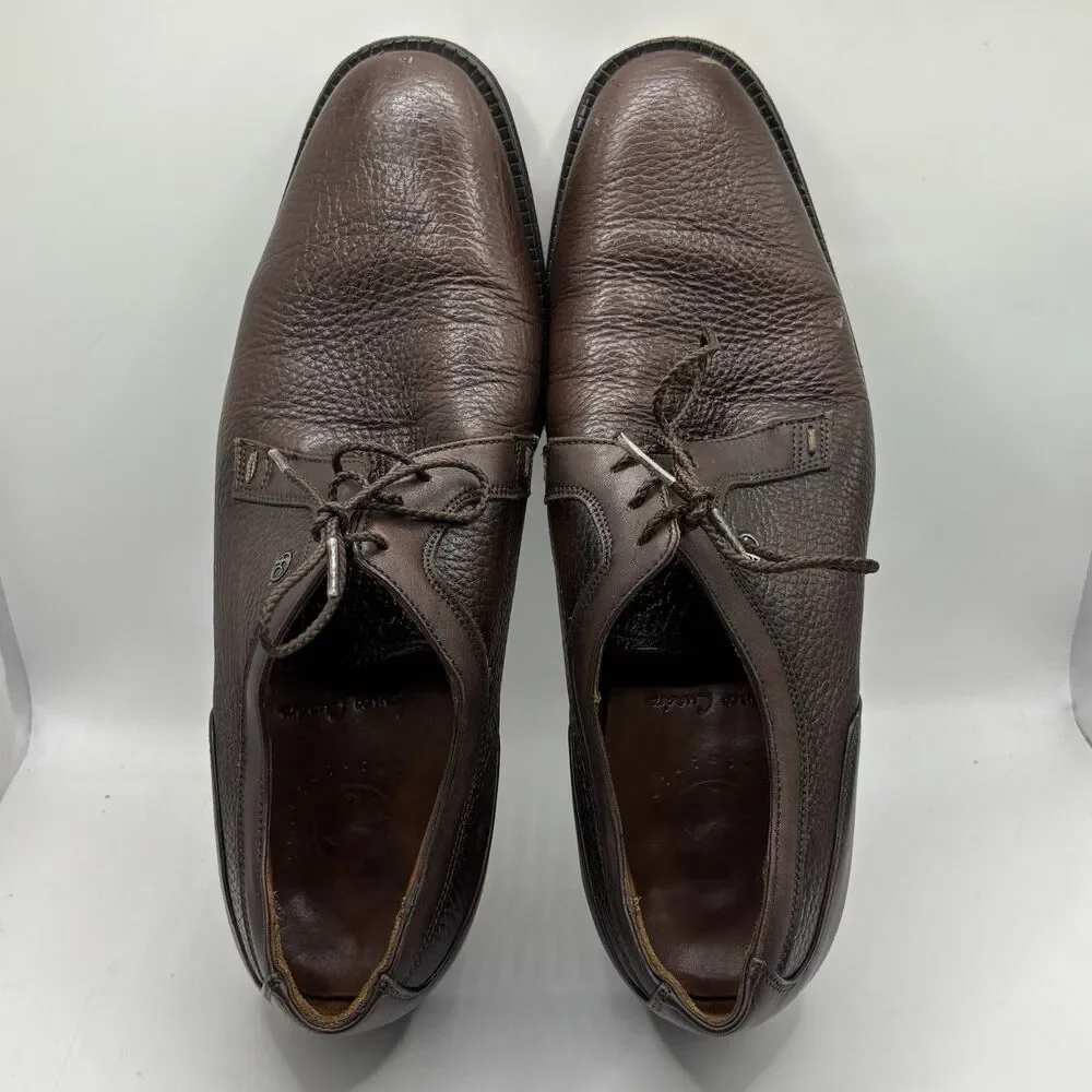 Franco Cuadra Shoes Mens 26 1/2 (US 8.5) Brown Leather Designer Derby Casual